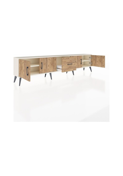 Arges Tv Ünitesi 2 Raflı Tek Çekmeceli 4 Kapaklı 220x30x51 Aytaşı-çam Atlas Çam/atlas Çam - Aytası Arges Tv Ünitesi 2 Raflı Tek Çekmeceli 4 Kapaklı 220x30x51 Aytaşı-çam Atlas Çam/atlas Çam - Aytası