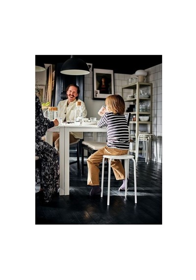 Ikea Marıus Tabure, Beyaz, 45 Cm