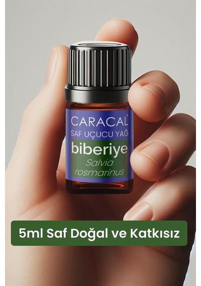Caracal Saf Biberiye Yağı 5ml Doğal Biberiye Uçucu Yağı 5 ML