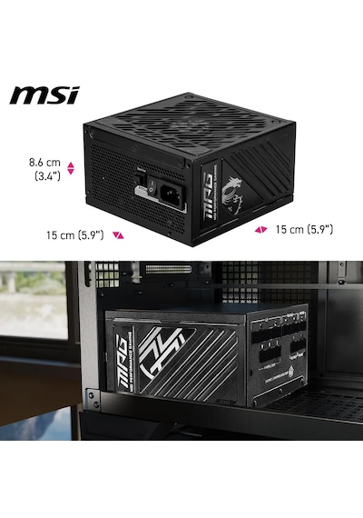 Msı Mpg A1000gs Pcıe5 Atx 3.1 1000w Bilgisayar Güç Kaynağı 398374304