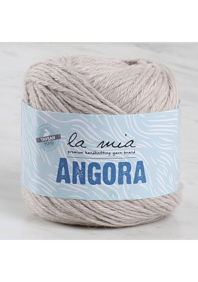 La Mia Angora 50gr. Bej El Örgü İpi - L003-34218 50 x 22