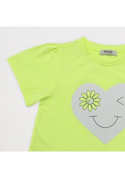 Panço Kız Çocuk Baskı Detaylı T-shirt 2411gk05004-4454 001