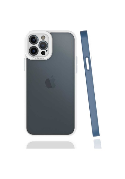 Apple Uyumlu iPhone 12 Pro Max Tchs Mima Kılıf-lacivert Lacivert