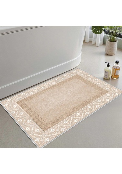 Ayrex Monnhein 2'li Set Banyo Paspası, Yumuşak Banyo Halısı, Kaymaz Dot Tabanlı, Su Emici, Makinede Yıkanabilir - Diğer