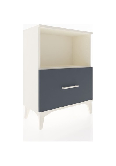 Arges Komodin Tek Çekmeceli 60x30x80 Aytaşı-antrasit Aytaşı