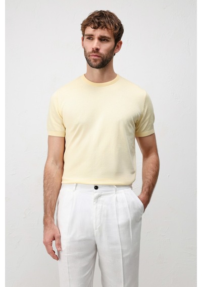 Antioch Comfort Slim Triko T-shirt Sarı