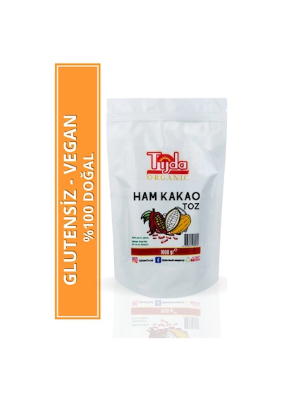 Tijda Ham Kakao Tozu Glütensiz - Vegan 1 KG