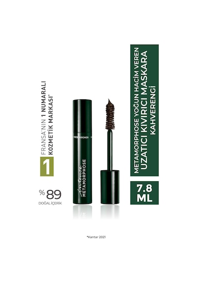 Kahverengi Yoğun Hacim Veren Uzatıcı Kıvırıcı Metamophose Maskara 7,8ml