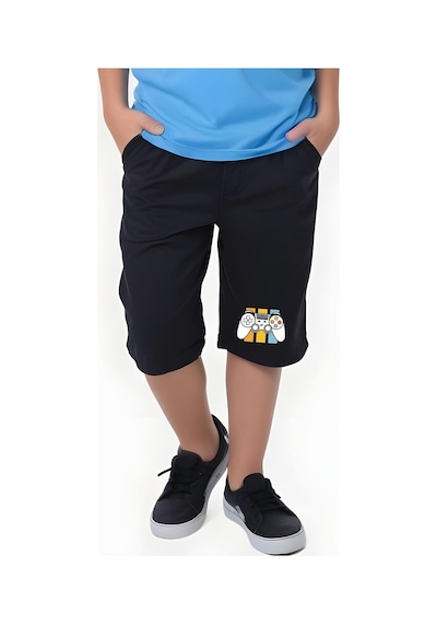 Fyk Kids Erkek Çocuk Yazlık Baskılı Alt-üst Takım Mavi