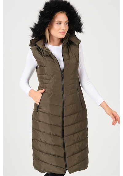 Dewberry Bayan Yelek Z6752 Haki