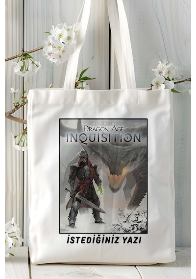 Art Hediye The Art Of Dragon Age Inquisition Oyun Baskılı Bez Çanta Omuz Çantası Kişiye Özel Model 5 Çok Renkli