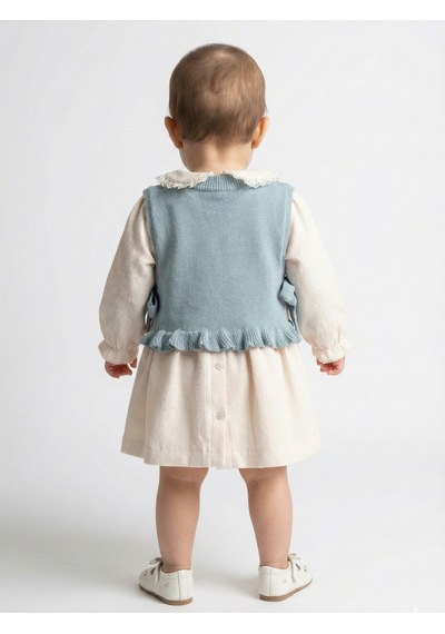 Xo Kids Kız Çocuk Elbise 9-24 Ay 52142 MAvi