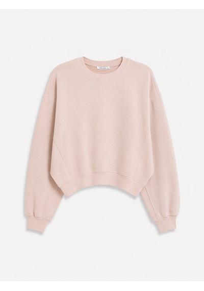 Lcw Vision Pembe Bisiklet Yaka Oversize Kadın Sweatshirt