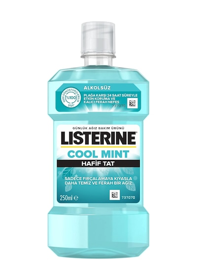 Cool Mint, Günlük Ağız Bakım Ürünü, Hafif Tat, Sıfır Alkol, Nane Aromalı, 250ml