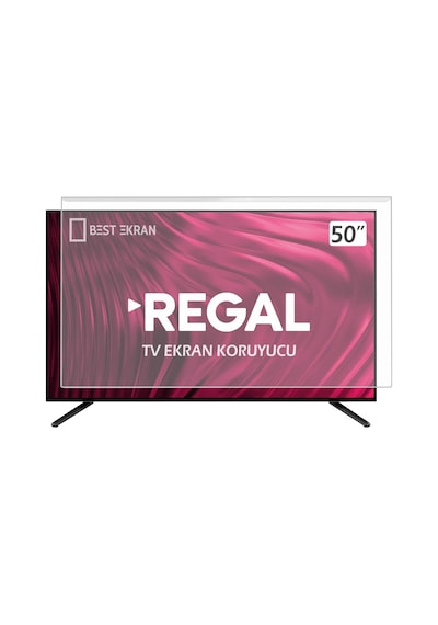 Regal 50r7565ua Tv Ekran Koruyucu - Regal 50" İnç 127 Ekran Smart Vidaa Tv Ekran Koruyucu Şeffaf Paneli