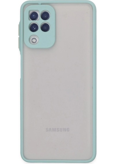 Mey İthalat Samsung Galaxy Uyumlu A22 Kılıf Montreal Silikon Kapak - Turkuaz
