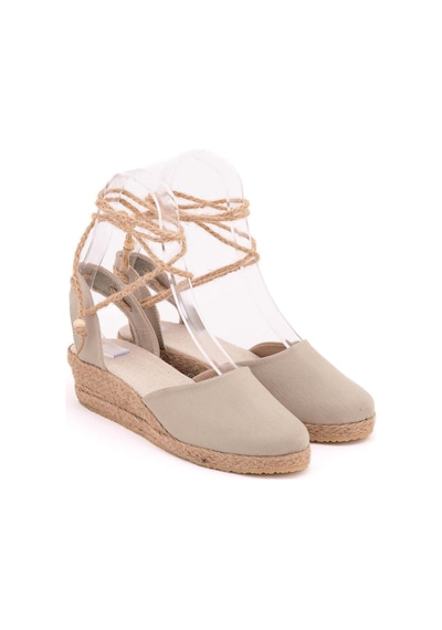 Star Tombis Gerçek Elişi Hasır Jüt Bileğe Bağlı Ipli Günlük Kız Çocuk Espadril Handmade Bej