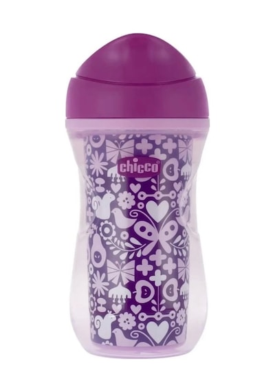 Chicco Isı Yalıtımlı Active Bardak 14 Ay+ 266 Ml - Purple Çok Renkli