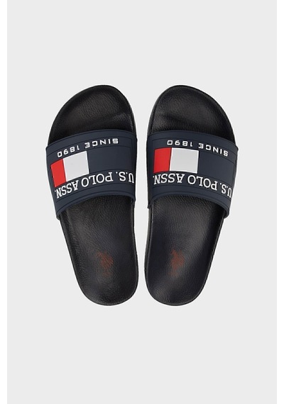 U.S. Polo Assn. Logolu Düz Terlik Erkek Terlik Nıco 3fx Lacivert