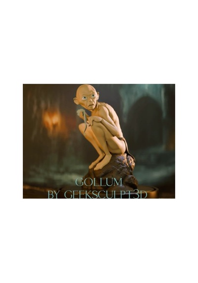 Lord Of The Rings Gollum Figür Kendin Boya