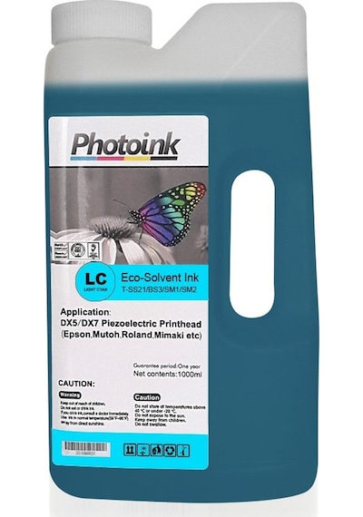Dx5 ve Dx7/5113 Kafalar için 1000 ML Açık Mavi Light Cyan Eco So