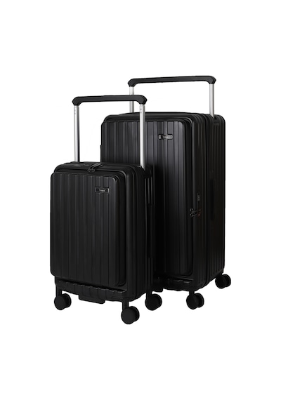 Baggaj V2522 Pc Valiz Sılver Set Siyah