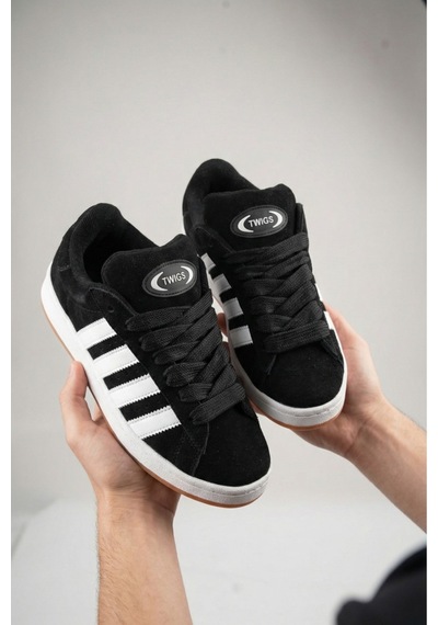 Modmen Cmps Unisex Bağcıklı Ortopedik Spor Sneaker Ayakkabı Siyah-beyaz Çizgi