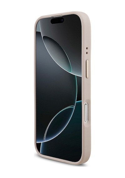 Apple Uyumlu iPhone 17 Kılıf Guess Lisanslı 4g Büyük Metal Logolu Kalın Askılı Kapak Pembe Pembe