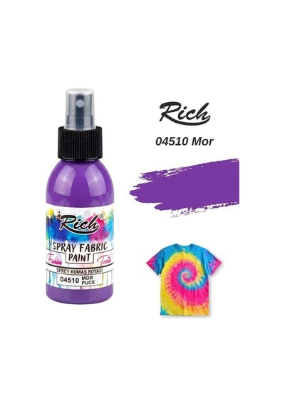 Rich Spray Fabric Paint Sprey Kumaş Boyası 100 Ml Mor 04510