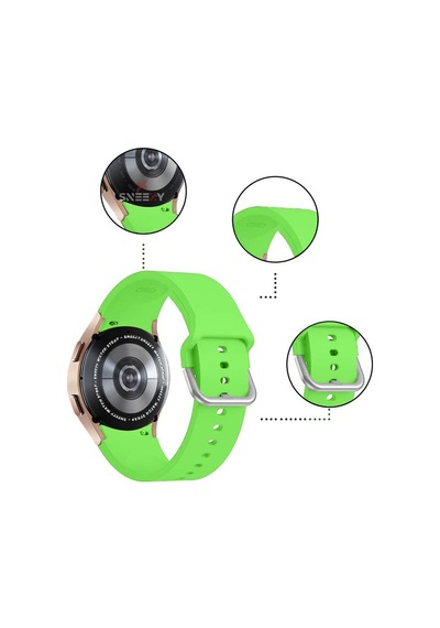 Samsung Galaxy Watch 6 40 43 44 47mm Uyumlu  Tasarım Kavisli Purelux Silikon Kordon