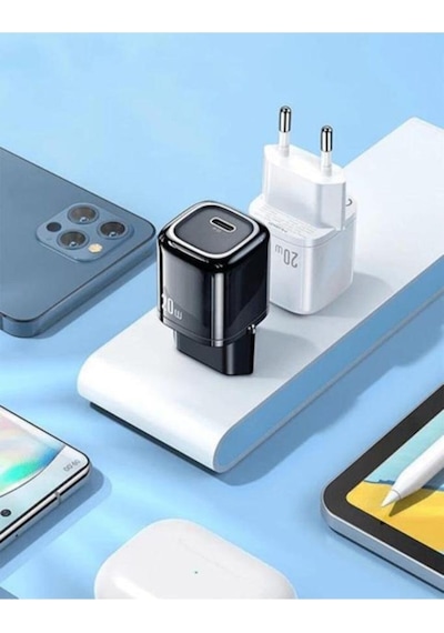 Ch-8291 20w Pd Hızlı Mini Şarj Cihazı Siyah