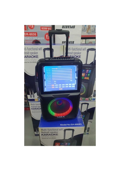 Android Tablet Ekranlı Bluetooth Hoparlör Şarjlı Taşınabilir Ses Sistemi