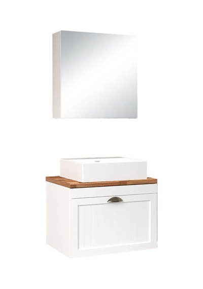 %100 Mdf 65 Cm Aren Banyo Dolabı Beyaz