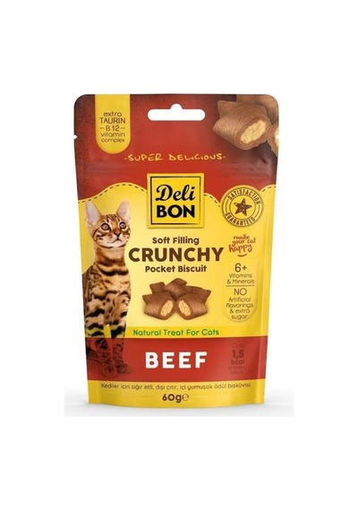 Kedi Ödül Krakeri Sığır Etli 60 Gr Tahılsız Ödül Maması