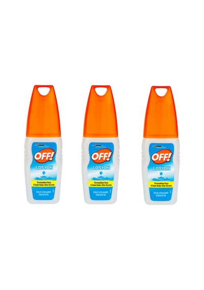 Off Aqua Pump Sinekkovar Losyon 3 x 100 ML