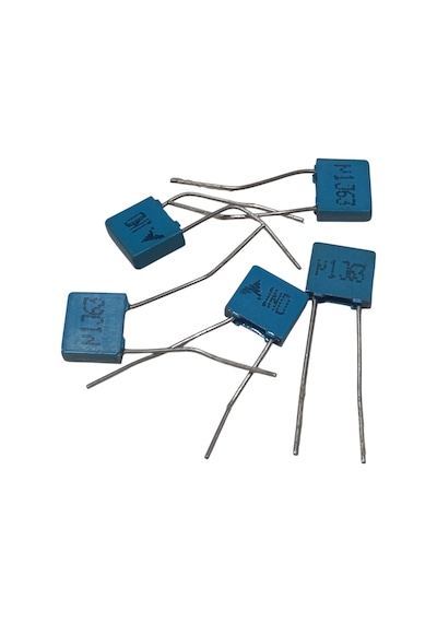 10 Adet 100nf 0.1uf 63v U1j63 5mm Mavi Kutupsuz Polyester Kondansatör 2x6x7mm