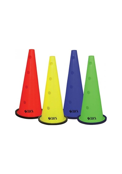 Özel Üretim Hız Egzersiz Saha Scx-1104 Antreman Hunisi 45 Cm Delikli Sc-10586 Çok Renkli