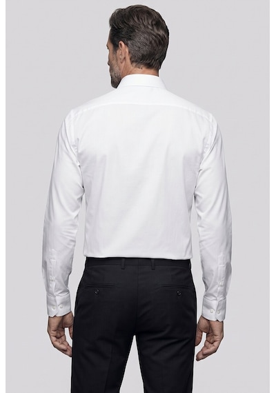 Bisse Beyaz Regular Fit Pamuk Cepsiz Klasik Uzun Yaka Gömlek Gmkls252191 D01
