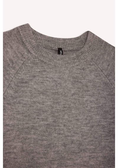 Defacto Regular Fit Bisiklet Yaka Basic Düz Soft Touch Yumuşak Triko Kazak D8678ax25wngr456 Gri-gr456
