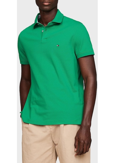 Tommy Hilfiger Erkek Polo Yaka T Shirt Mw0mw17770 L4b Yeşil