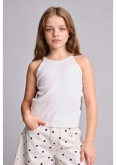 Defacto Halter Yaka Atlet Kız Çocuk H7258a826hswt34 Beyaz-wt34