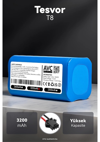 Tesvor T8 3200mah Robot Süpürge Bataryası D.k