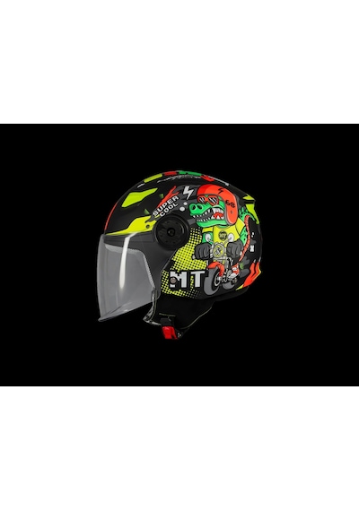 Mt Helmets Mt Çocuk Lıte Dino A1 Motosiklet Kaskı Siyah