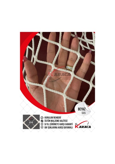 Çocuk Güvenlik File 3x4 M 4mm Kalın İp, 5x5cm Göz Aralığı