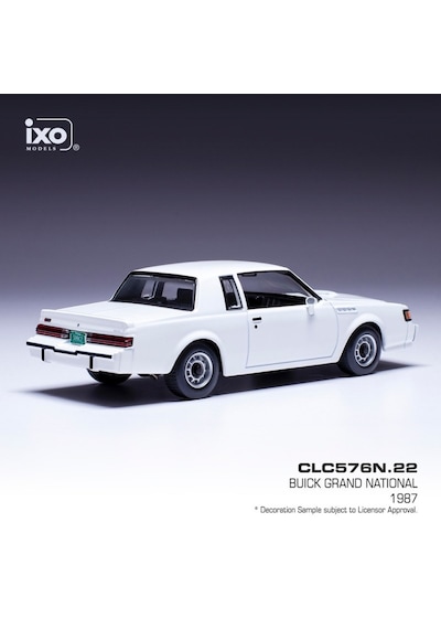 1:43 Ölçek Ixo 1987 Buick Grand National Diecast Metal Minyatür Model Araba 10cm