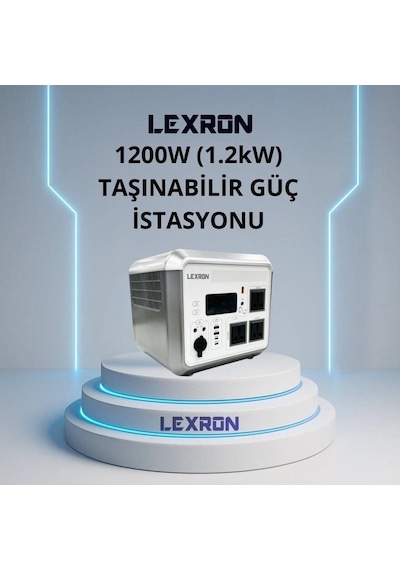Lexron 1200w 1.2kw Taşınabilir Güç İstasyonu