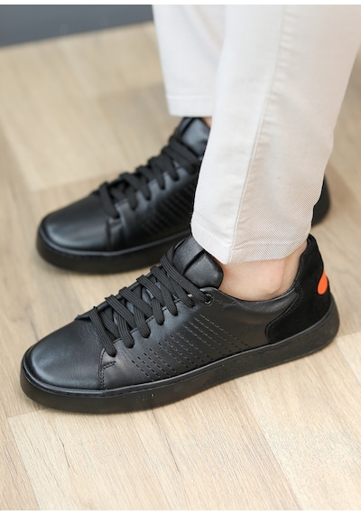 Hakiki Deri Rahat Giymli Günlük Sneaker Erkek Ayakkabı Daks6558 001