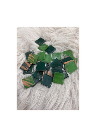 Sanatsal Kristal Mozaik Ks-33 23x23mm Art Yeşil 250gr