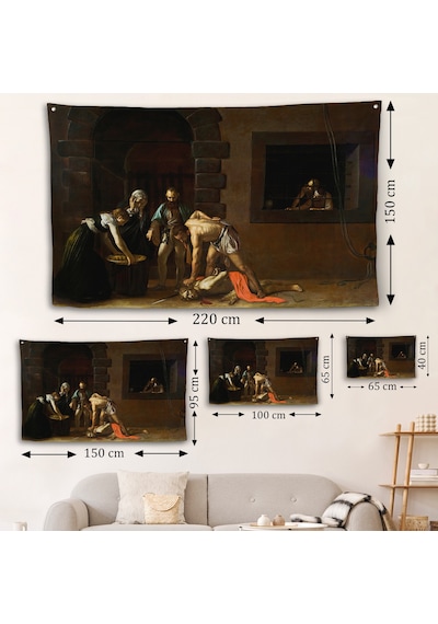 Vaftizci Yahya'nın Kesilmesi Duvar Örtüsü-caravaggio-the Beheading Of St John The Baptist-7139