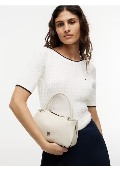 Tommy Hilfiger Kadın Omuz Çantası-aw0aw18743 Cream